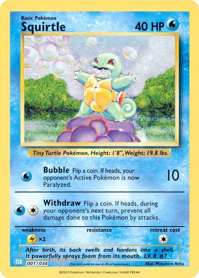TCG Classic: Blastoise Deck Squirtle Pokémon card
